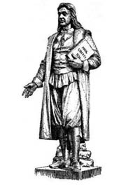 statue of Roger Williams, by Franklin Simmons