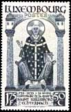 Stamp honoring Willibrord on the 1200th anniversary of his death