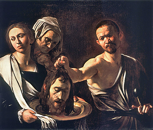 Salome with the Head of John the Baptist, bi Caravaggio