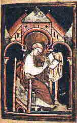 Old painting of St. Cuthbert