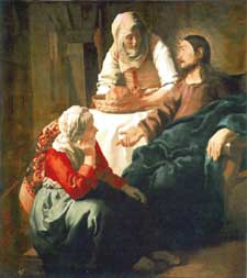Christ with Martha & Mary, by Vermeer